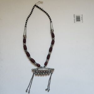 Cherry Amber Tested Bakelite Faturan Sterling Long Prayer Bead Necklace 279g